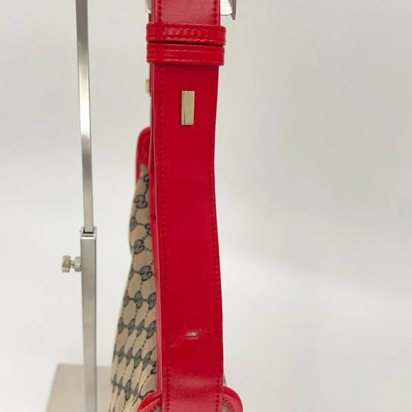 Gucci Vintage GG Canvas Shoulder Bag Very Good Condition!